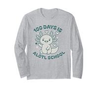 100 Giorni è Molto Divertente Scuola Axolotl Ultimi Giorni di Scuola Maglia a Manica