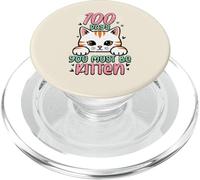 100 giorni in cui devi essere un gattino, simpatici bambini del centesimo giorno di scuola PopSockets PopGrip per MagSafe