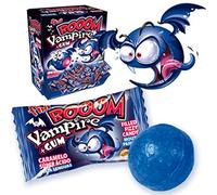100 GOMME DA MASTICARE FINI BUBBLE GUM VAMPIRE BOOM VAMPIRO BLU CHEWING
