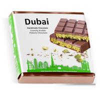 100 gr. di cioccolato Dubai + 1x istruzioni per la cottura con pistacchio e Kadayif secondo la ricetta originale - cioccolato al latte