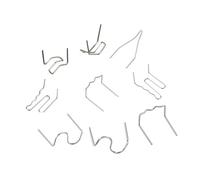 100 graffette a caldo da 0,6/0,8 mm per kit di riparazione per saldatore in plastica paraurti auto (G)