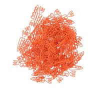 100 graffette a forma di carota, simpatiche e divertenti graffette in metallo resistente, design antiscivolo, portatili, possono essere utilizzate come segnalibri, per scrapbooking, creazione di