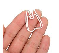 100 Graffette Carine a Forma di Dente, Metallo Elettrolitico Antiruggine, Piccole Graffette a Forma di Cartone Animato, Segnalibri Decorativi, Segnalibri di Pagina, Forniture per