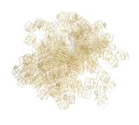 100 graffette per carta che impediscono lo scivolamento Graffette per segnalibri in metallo decorativo a forma di fotocamera per documenti cartacei color oro