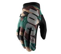 Guanti 100% BRISKER camouflage/nero taglia S