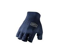 100% Guanti da Uomo con Dita Corte, Blu Navy, Taglia S