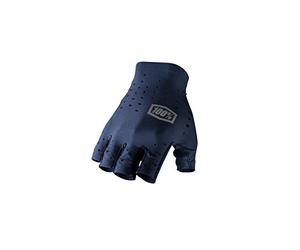 100% Guanti da Uomo con Dita Corte, Blu Navy, Taglia S