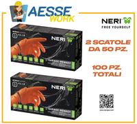 100 Guanti In Nitrile Garage Monkey / Ex Grease Monkey | 2 Scatole da 50 Pz.