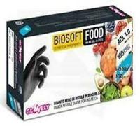 100 Guanti In Nitrile Neri Misure S / M / L monouso nero BIOSOFT FOOD HO.RE.CA.