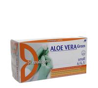 100 Guanti lattice monouso Icoguanti Multipro Aloe Vera green S 6-6,5