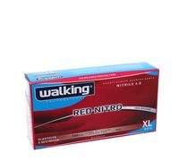 100 Guanti monouso in nitrile rossi Walking Red Nitro taglia XL 9-9,5