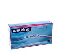 100 Guanti monouso in nitrile Walking Nitrogel taglia XL 9-9,5 4gr