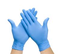 100 guanti monouso senza polvere for la pulizia della casa, for la cucina, il giardinaggio, il lavoro, la bellezza e le unghie Per Cucinare(Blue,M)