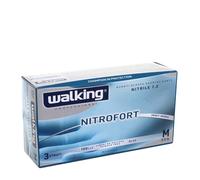 100 Guanti nitrile monouso Walking Nitrofort 3 strati M 7-7,5