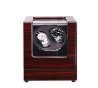 100% Handmade Automatic Double Wood Watch Winder for 2 Watches with Quiet Motor Display Box
