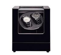 100% Handmade Automatic Double Wood Watch Winder for 2 Watches with Quiet Motor Display Box