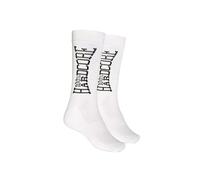 100% Hardcore Calzini sportivi con logo The Brand, bianco, 39-42