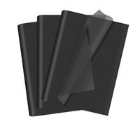 100 hojas de papel de seda negro, 35 x 50 cm, papel de seda para envolver regalos, para Navidad, flores, manualidades, bricolaje, cumpleaños, boda, regalo, decoración