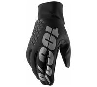 100% Hydromatic Brisker Guanti Moto Impermeabili Nero Motocross Off-Road ATV