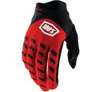 100% Hydromatic WP Guanti da bicicletta per giovani, rosso/nero, Taglia L