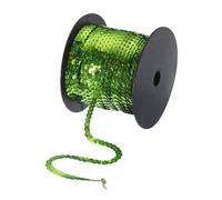 100 Iarde Piatto Paillette Striscia 6mm Laser Paillettes Tessuto Verde Chiaro #1
