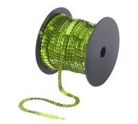 100 Iarde Piatto Paillette Striscia 6mm Laser Paillettes Tessuto Verde Chiaro