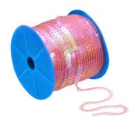 100 Iarde Piatto Paillettes Striscia Lustrini Corda Nastro,Trasparente Viola