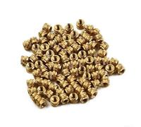 100 inserti filettati in ottone per m3 autobloccanti 100 ottone (M3 x 8 x 5 | Design autobloccante, elevata forza di trazione fino a 200 kg, collegamento sicuro, ideale per riparazioni