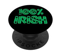 100% irlandese al cento per cento Irlanda uomini donne & bambini PopSockets PopGrip Adesivo