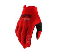 100% iTrack Guanti da bicicletta, rosso, taglia XL per maschi