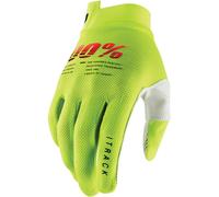 100% iTrack Guanti da bicicletta, giallo, taglia L per maschi