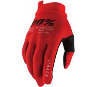 100% iTrack Guanti da bicicletta, rosso, Taglia 2XL