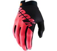 100% Itrack Guanti da motocross, nero-rosso, taglia XL per maschi