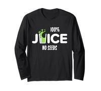 100% Juice No Seeds Funny Post Vasectomia Juice Cup Maglia a Manica