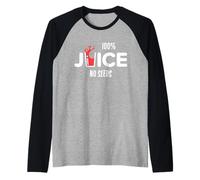 100% Juice No Seeds Funny Post Vasectomia Juice Cup Maglia con Maniche Raglan