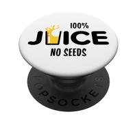100% Juice No Seeds Funny Post Vasectomia Juice Cup PopSockets PopGrip Adesivo