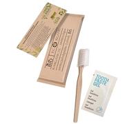 100 kit di igiene orale con spazzolino e dentifricio | Kit ecologico confezionato singolarmente | Perfetto per hotel, viaggi e ospiti | 100 set di igiene dentale