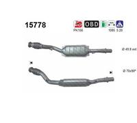 100 KW 136 CV CATALIZZATORE PER Citron Xsara N1 2.0 16V