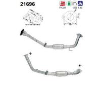 100 KW 136 CV CATALIZZATORE PER Opel Frontera B U99 2.2i