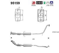 100 KW 136 CV CATALIZZATORE PER Toyota Auris SW E18 1.8 Hybrid