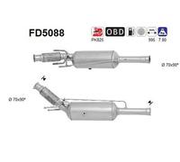 AS Filtro antiparticolato (FAP) FD5088 per Peugeot 308 SW, 308 CC, 3008 e Citron DS4 2.0 HDi