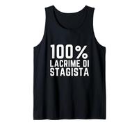 100% Lacrime di STAGISTA Humor Lavoro Ufficio Collega Stage Canotta