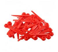 100 lame di ricambio in plastica per decespugliatore, compatibili con Flymo SimpliTrim Li FLY083 GA400, adatte per Gardena 9823 9825 9820 9821 e RotorCut, lame da taglio in nylon da 70 mm