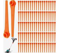100 lame di ricambio in plastica per decespugliatori, lame per tagliabordi da 70 mm, accessori per il taglio
