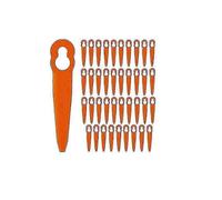 100 lame per tosaerba in ABS per Polycut 2-2, ricambi resistenti per il taglio, nere