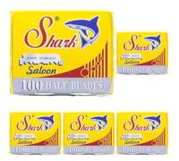 100 Lamette da barba a Singolo Filo Shark Super Stainless (Confezione da 5)