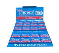 100 Lamette da Barba Crown Super Stainless