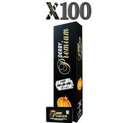 100 Lamette da barba Derby Premium Black Label Swedish steel