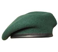 100% LANA British Beret- Tutte le Taglie Verde Scuro Royal Marines