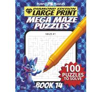 100 Large Font Large Maze Puzzles Challenge for Adults Seniors Young Adults and Teens - Book 14: Large Print, Easy-to-Read Format, Improve memory, focus, and problem-solving skills, Travel Game Gift